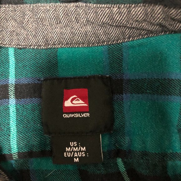 Quicksilver teal flannel - Picture 2 of 2